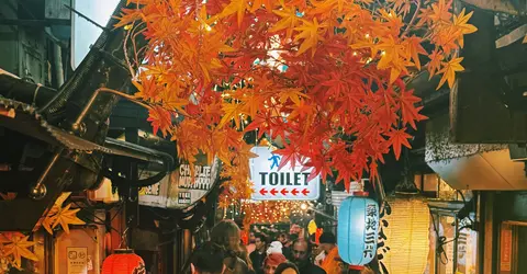 Omoide no Yokocho at night