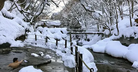 Takaragawa Onsen during Winter