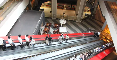 Escalators in Japan