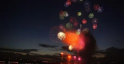 Los fuegos artificiales de Edogawa e Ichikawa están entre los más espectaculares de Japón.