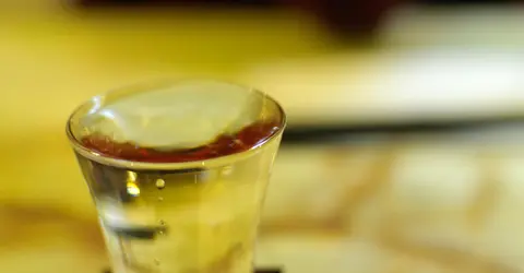 A glass of sake A glass of sake