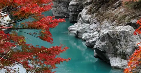 L'automne dans les gorges d'Irya L'automne dans les gorges d'Irya