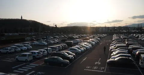 Un parking au Japon Un parking au Japon