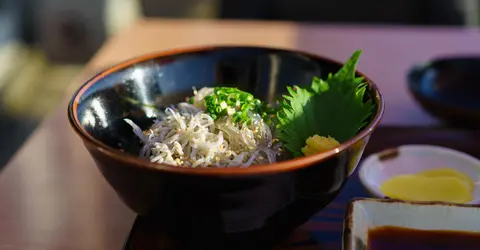Un shirasu don, Enoshima. Un shirasu don, Enoshima.