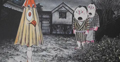 Illustration du manga "Kitaro le repoussant" de Shigeru Mizuki Illustration du manga "Kitaro le repoussant" de Shigeru Mizuki