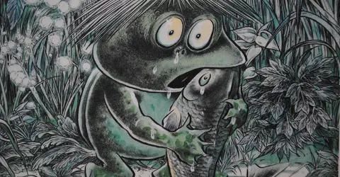 Un kappa, étrange créature vivant dans les étangs Un kappa, étrange créature vivant dans les étangs