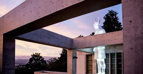 "Le veilleur" de la Villa Kujoyama à Kyoto. "Le veilleur" de la Villa Kujoyama à Kyoto.