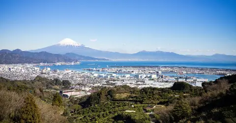 Le mont Fuji vu depuis Shizuoka Le mont Fuji vu depuis Shizuoka
