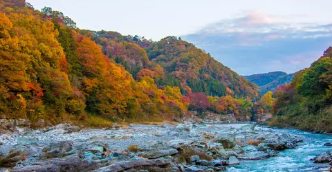 La région de Chichibu en automne La région de Chichibu en automne
