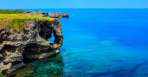 Le cap Manzamo à Okinawa