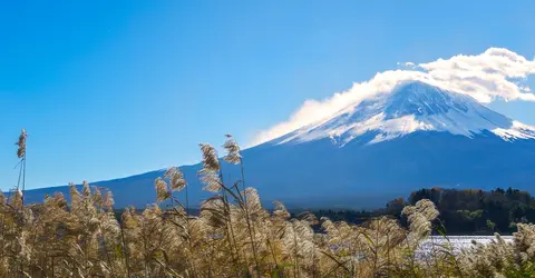 Mont Fuji vu depuis Kawaguchiko en hiver