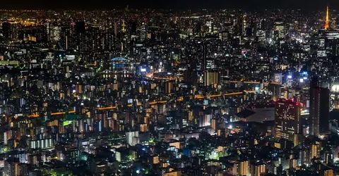 Vue de nuit depuis la Tokyo SkyTree Vue de nuit depuis la Tokyo SkyTree