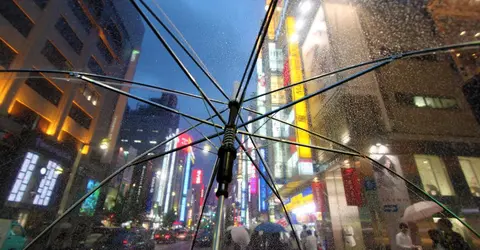 La saison des pluies à Tokyo