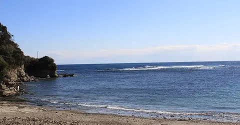 La plage près de Katsuura, Chiba La plage près de Katsuura, Chiba