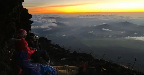 Lever du soleil au Mont Fuji