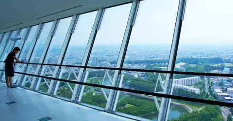 Vue depuis l'espace panoramique de la tour