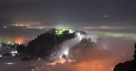 Le chateau dans le ciel, de nuit