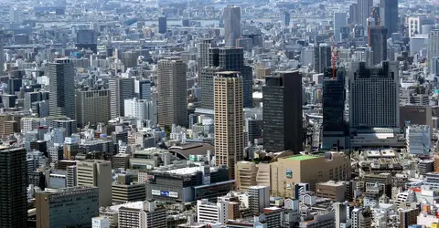 Vue de Osaka depuis le Abeno Harukas Building Vue de Osaka depuis le Abeno Harukas Building