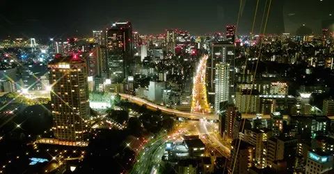 Vue depuis la Tokyo Tower