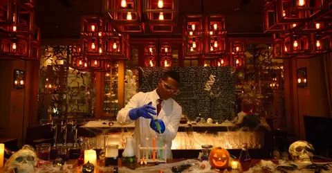 Le laboratoire magique du Oak Spooky Bar