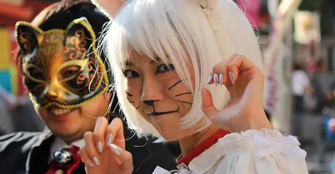 Un défilé de Bakeneko à Kagurazaka Un défilé de Bakeneko à Kagurazaka