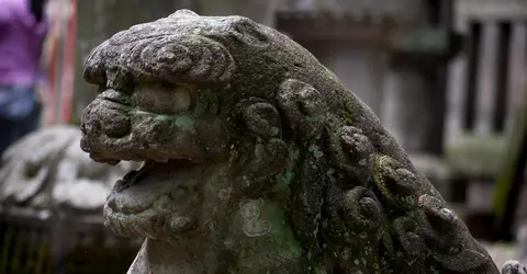 The komainu, the guardians of the shrines