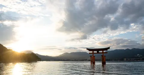 Le sanctuaire d'Itsukushima sur l'île de Miyajima