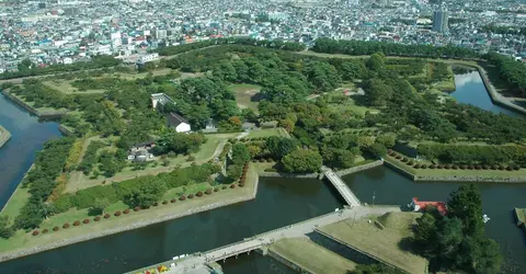 Goryokaku, un fort pentagonal de style occidental Goryokaku, un fort pentagonal de style occidental