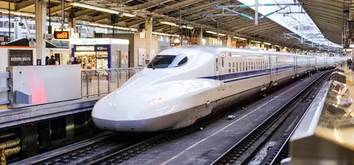 Train arriving at the platform