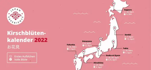 Kirschblütenkalender 2022 Kirschblütenkalender 2022