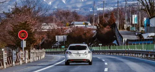 Route dans la préfecture de Gunma