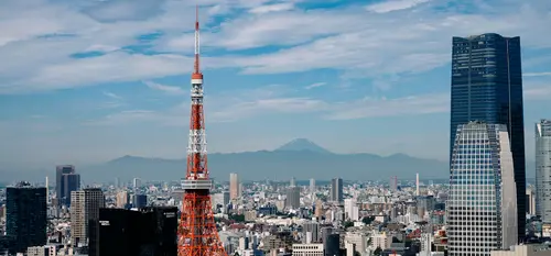 mount fuji view from tokyo