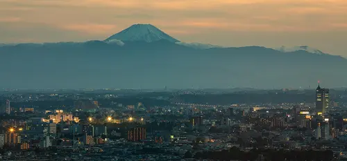 Mount Fuji from Yebisu Garden Place Tower
