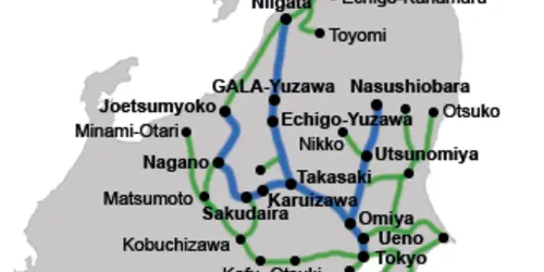 Nagato Niigata railway network map