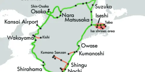Ise Kumano railway network map