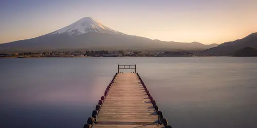 Mount Fuji bei Sonnenuntergang