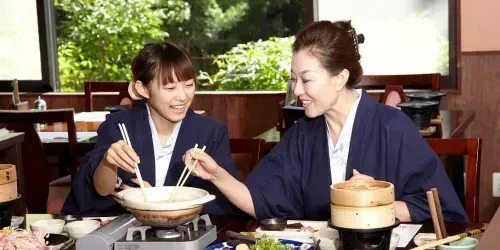 Enjoy a traditional Japanese dinner in your ryokan