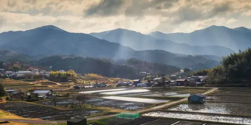 Japanese countryside in Japan Alps