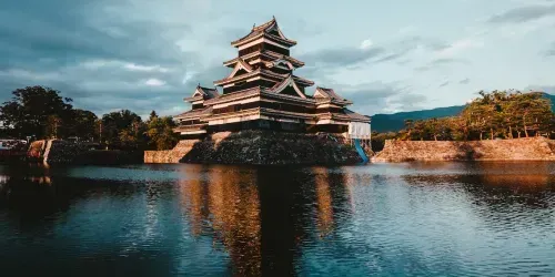 Matsumoto Castle, also known as the "Crow Castle" due to its black exterior