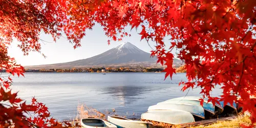 Le Mont Fuji depuis le lac Kawaguchiko