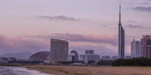 fukuoka city view beach