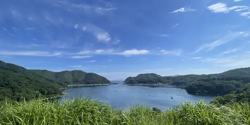 View on the Mikata Five Lakes from the top of the Rainbow Line