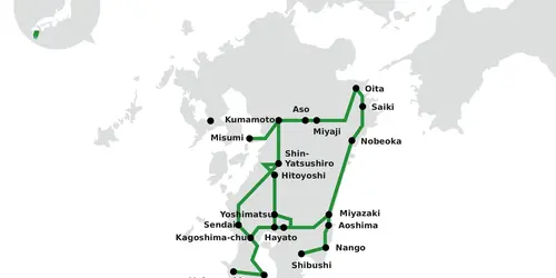 south kyushu jr regional pass network map