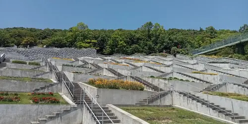 The Awaji Yumebutai, a complex designed by Tadao Andô