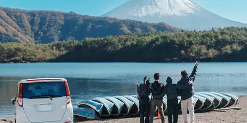 driving car in japan fuji