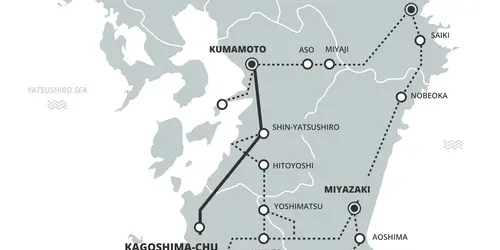 SOUTH KYUSHU Pass validity map