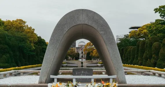 Memorial at Hiroshima Peace Memorial Park 