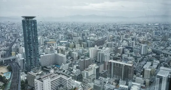 View of Osaka from Abeno Harukas 