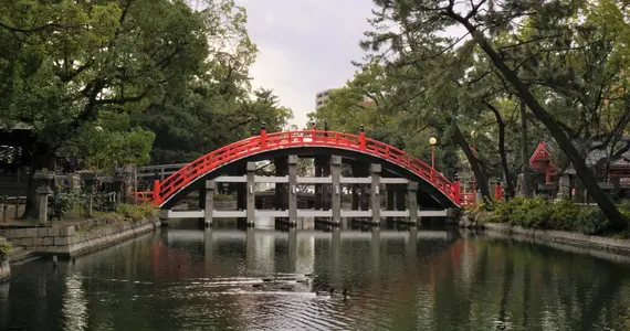 Bridge at Sumiyoshi Taisha Shrine