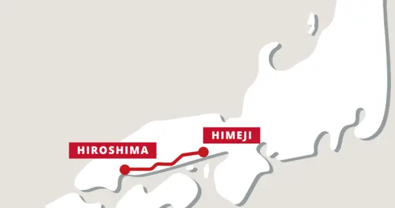 hiroshima himeji train map